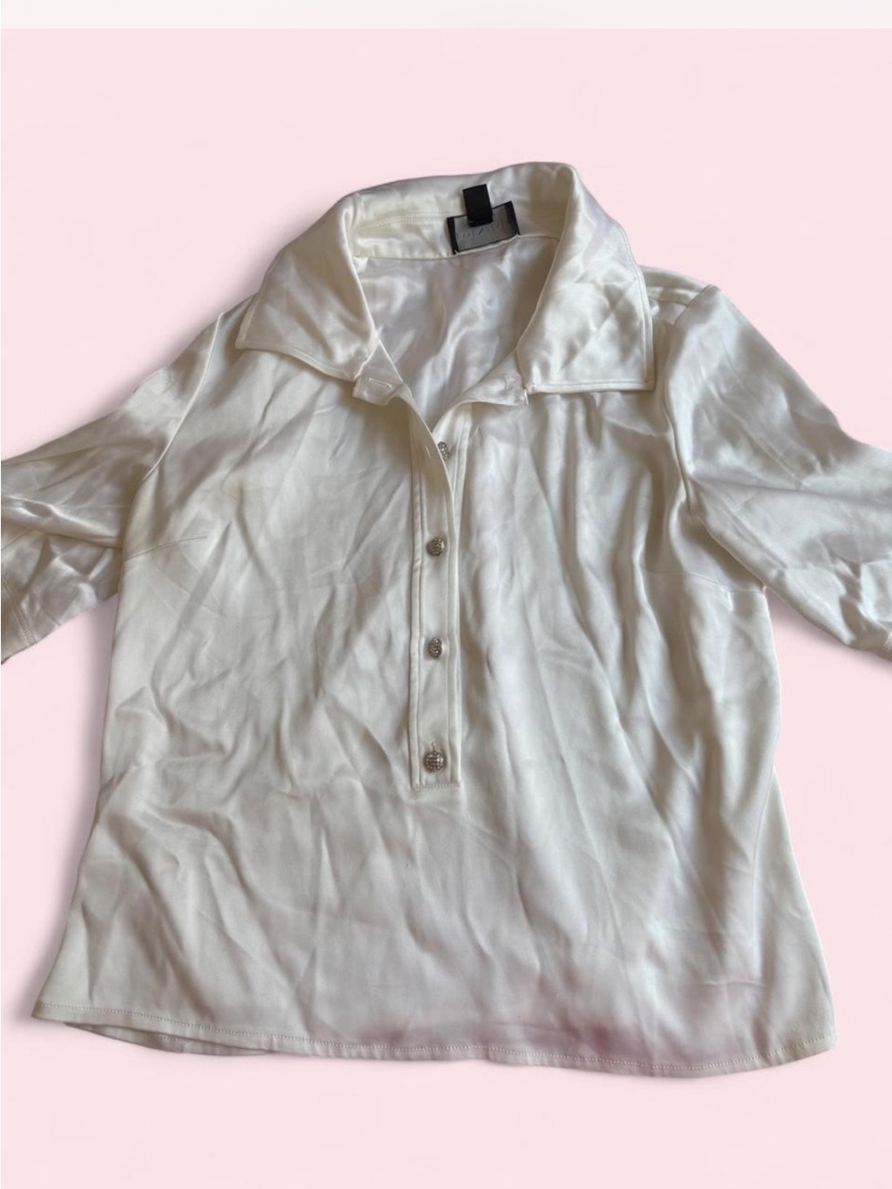 Satin White PWomen’s Top